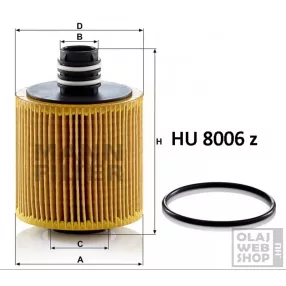 Mann-Filter olajszűrő HU8006Z
