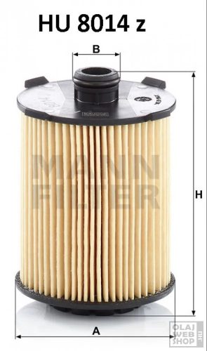 Mann-Filter olajszűrő HU8014Z