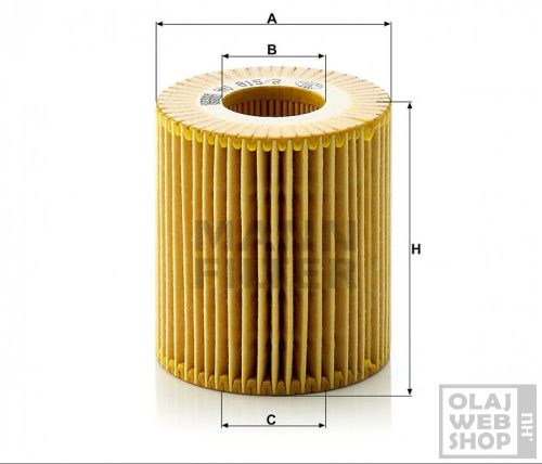 Mann-Filter olajszűrő HU815/2X
