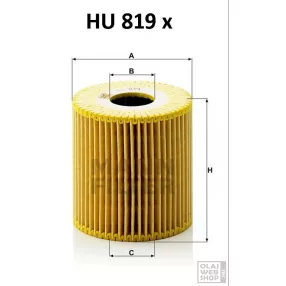 Mann-Filter olajszűrő HU819X