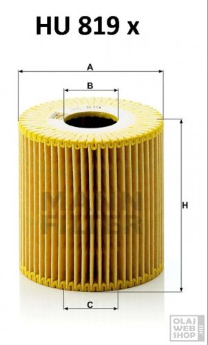 Mann-Filter olajszűrő HU819X