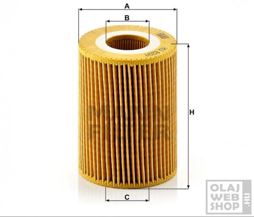 Mann-Filter olajszűrő HU820/1Y