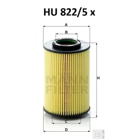 Mann-Filter olajszűrő HU822/5X