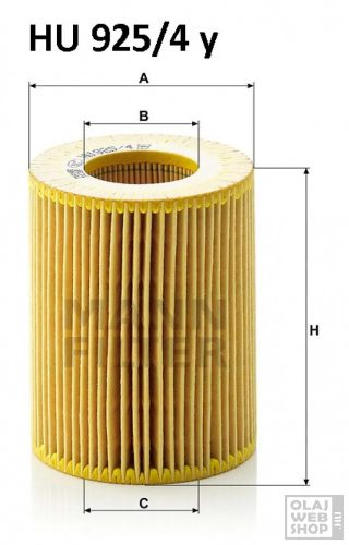 Mann-Filter olajszűrő HU925/4Y