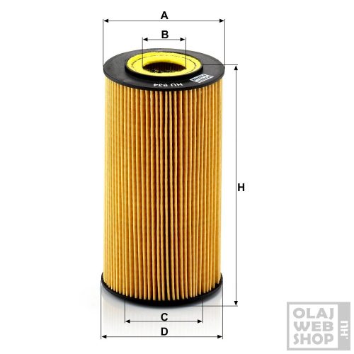 Mann-Filter olajszűrő HU934X