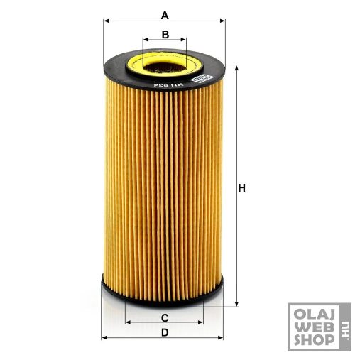Mann-Filter olajszűrő HU934X