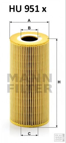 Mann-Filter olajszűrő HU951X