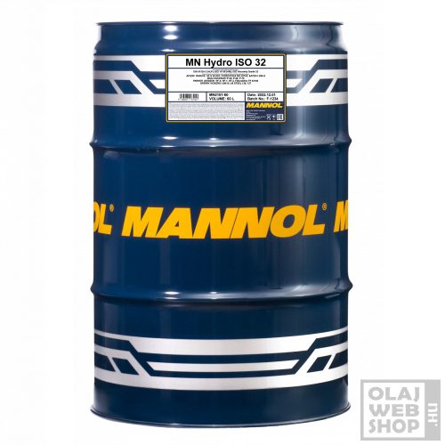 Mannol 2101 HYDRO ISO 32 hidraulika olaj 60L