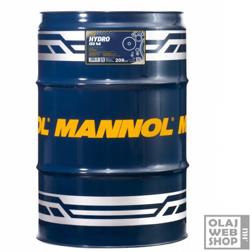 Mannol 2102 HYDRO ISO 46 hidraulika olaj 208L