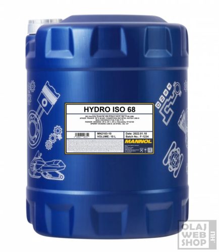 Mannol 2103 HYDRO ISO 68 hidraulika olaj 10L