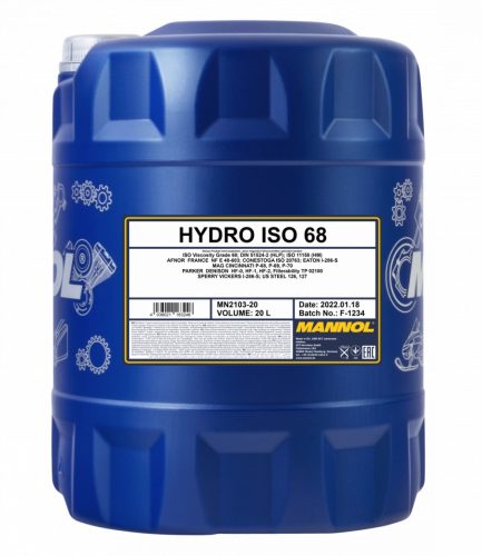 Mannol 2103 HYDRO ISO 68 hidraulika olaj 20L