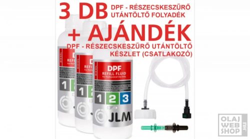 JLM Diesel DPF utántöltő folyadék GEN 1,2,3,4 + adapter *csomag