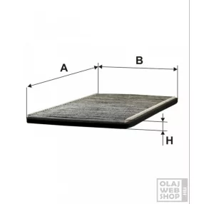 Filtron aktívszenes pollenszűrő K1002A