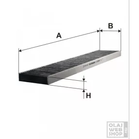 Filtron aktívszenes pollenszűrő K1024A