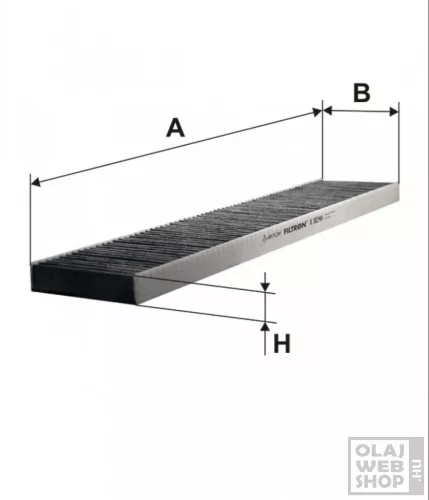 Filtron aktívszenes pollenszűrő K1024A