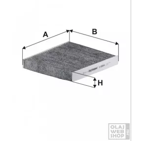 Filtron aktívszenes pollenszűrő K1060A