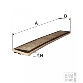 Filtron aktívszenes pollenszűrő K1136A