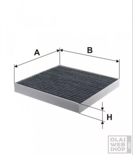Filtron aktívszenes pollenszűrő K1161A