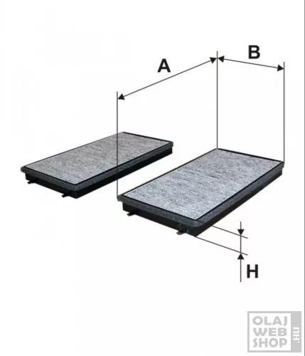 Filtron aktívszenes pollenszűrő K1165A-2X