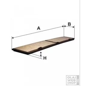 Filtron aktívszenes pollenszűrő K1169A