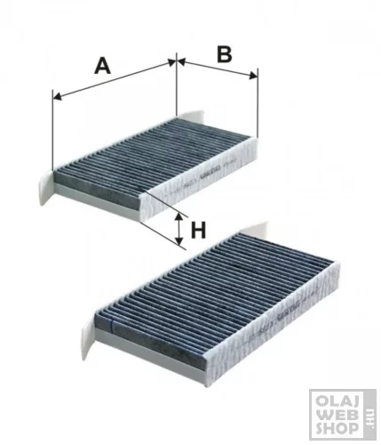 Filtron aktívszenes pollenszűrő K1235A-2X