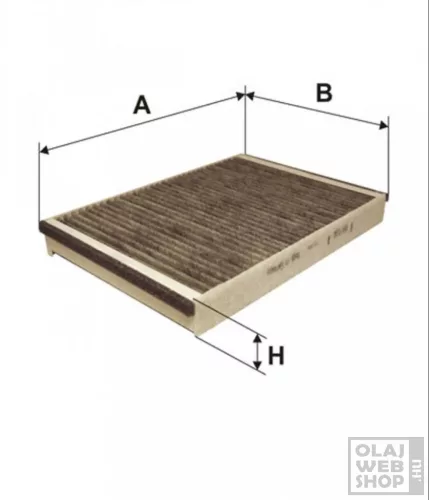 Filtron aktívszenes pollenszűrő K1237A