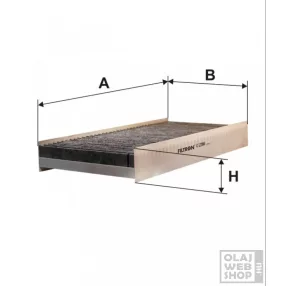 Filtron aktívszenes pollenszűrő K1238A