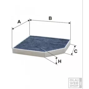 Filtron aktívszenes pollenszűrő K1278A
