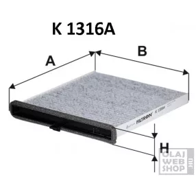 Filtron aktívszenes pollenszűrő K1316A