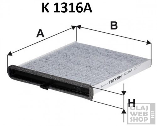 Filtron aktívszenes pollenszűrő K1316A