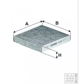 Filtron aktívszenes pollenszűrő K1322A
