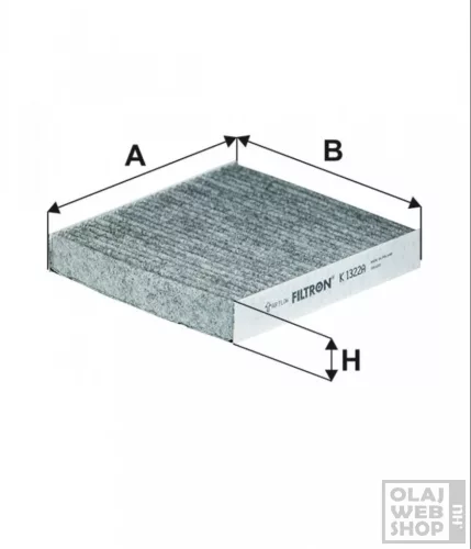 Filtron aktívszenes pollenszűrő K1322A