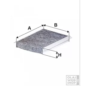 Filtron aktívszenes pollenszűrő K1335A