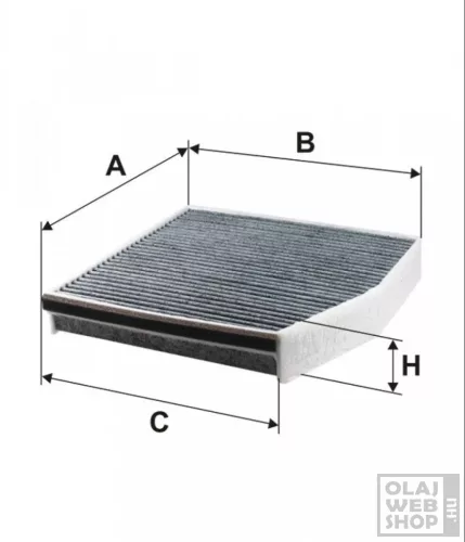 Filtron aktívszenes pollenszűrő K1346A