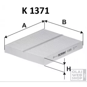 Filtron pollenszűrő K1371