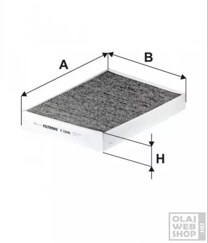 Filtron aktívszenes pollenszűrő K1384A