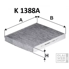Filtron aktívszenes pollenszűrő K1388A