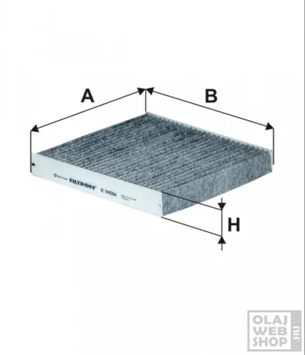 Filtron aktívszenes pollenszűrő K1411A