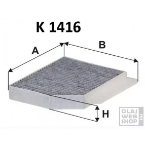 Filtron aktívszenes pollenszűrő K1416A