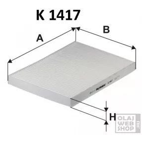 Filtron pollenszűrő K1417