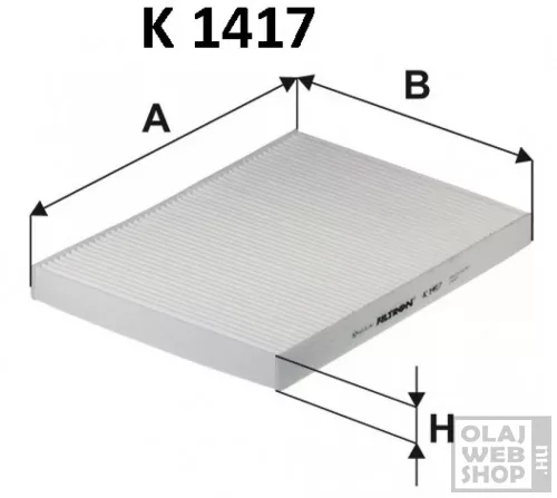 Filtron pollenszűrő K1417