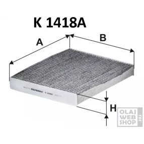 Filtron aktívszenes pollenszűrő K1418A