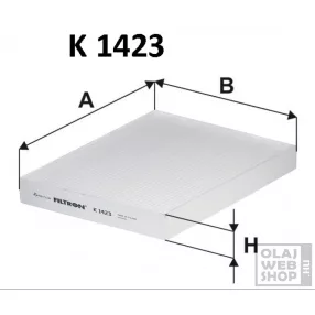 Filtron pollenszűrő K1423