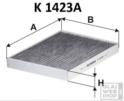 Filtron aktívszenes pollenszűrő K1423A