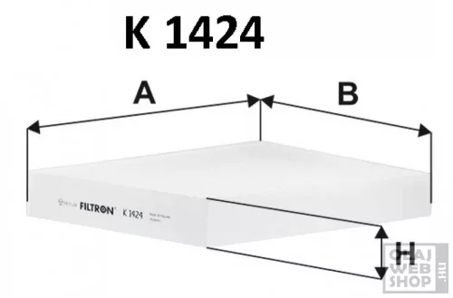 Filtron pollenszűrő K1424