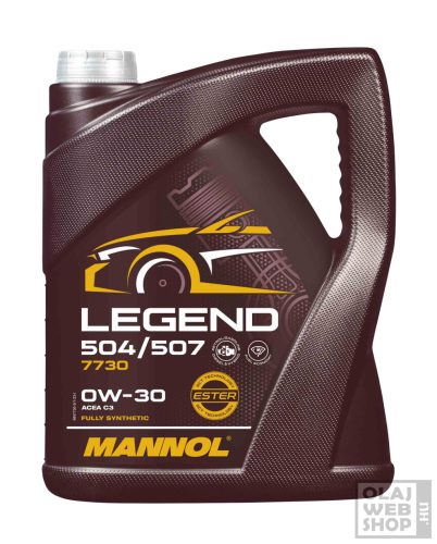 Mannol 7730 Legend 504/507 0W-30 motorolaj 5L