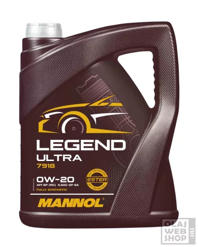 Mannol 7918 Legend Ultra 0W-20 motorolaj 5L