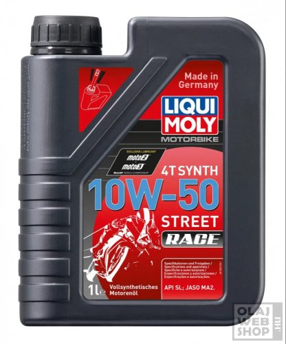 Liqui Moly Motorbike 4T Street Race Synt 10W-50 motorkerékpár olaj 1L