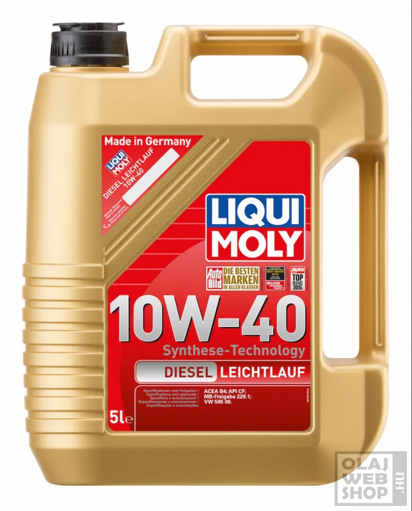 Liqui Moly Diesel Leichtlauf 10W-40 motorolaj 5L - 10W-40 mo