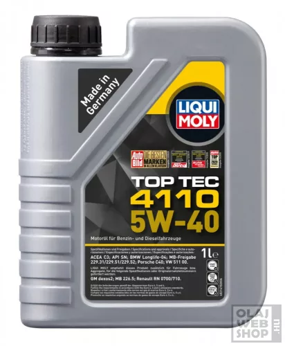 Liqui Moly Top Tec 4110 5W-40 motorolaj 1L